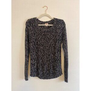 Mossimo Supply Co. Women’s Black & Gray Mingled Sweater Size M Cotton Blend